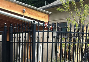 decorative iron fence
